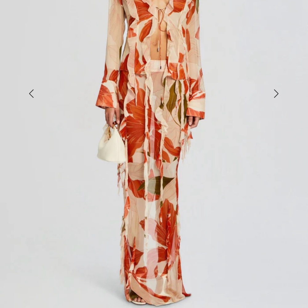 Retrofête SYBIL SILK CHIFFON SKIRT